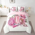 thumbnail image 2 of Castle Fairy Floral High Heels Bedding Comforter Set,Valentine's Day Full Bedding Set, 2 of 8