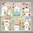 thumbnail image 5 of easter decor Easter Window Clings Cute Bunny Window Stickers Radish Eggs Butterfly Carrot Decals For Kids School Office Home Glass Decals For Easter Home Easter Decorations Party Supplies, 5 of 8