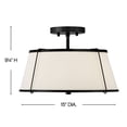 thumbnail image 2 of Hinkley Lighting - Clarke - 24W 2 LED Medium Semi-Flush Mount-9.5 Inches Tall, 2 of 9