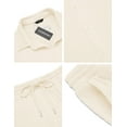 thumbnail image 5 of COOFANDY Men's 2 Piece Outfit Casual Short Sleeve Button Down Shirt Beach Summer Loose Pant Sets, 5 of 8