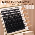 thumbnail image 2 of Kit de extensión de pestañas Focipeysa Thick Lash Clusters 10-18 mm, 2 of 9