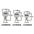 thumbnail image 7 of Novelty Lights 100' E12 Globe Outdoor String Lights, In-Line, Commercial Grade, Backyard Garden Gazebo, Cafe Market Patio Lights, White Wire, 100 Sockets, 7 of 7