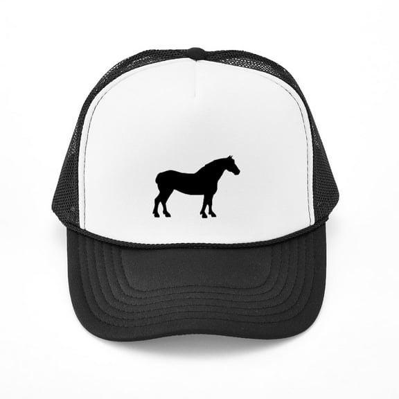 CafePress - Draft Horse - Adjustable Unisex Printed Trucker Hat with Mesh Back