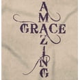 thumbnail image 2 of Amazing Grace Words in Cross Cute Women's Graphic T Shirt Tees Brisco Brands S, 2 of 6