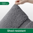 thumbnail image 4 of FRABE Bathroom Rug, Ultra Soft Plush Quick-Dry Microfiber Mat with Recessed Border Design, Non-Slip Rubber Backing and Machine Washable for Tub and Sink, Dark Grey 24"x43", 4 of 12