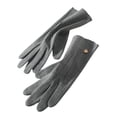 thumbnail image 5 of comerut 1 Pair Women Riding Gloves Super Soft Windproof Wear Resistant Solid Color Washable Keep Warm Velvet Fabric Winter Women Full Finger Touch Screen Gloves for Lady, 5 of 8