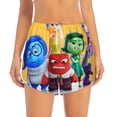 thumbnail image 4 of Lsque inside out 2 Printed Women's Running Shorts with Liner Pockets,Elastic Quick Dry Workout Athletic Gym Yoga Shorts,Womens High Waist Shorts-Large, 4 of 9