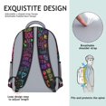 thumbnail image 5 of I Love My Dogs Art Backpack for School,Cute School Bag,Schoolbag with Adjustable Shoulder Straps & Padded Back,15.3"x11"x6.7", 5 of 6