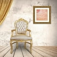 thumbnail image 3 of Hakimipour, Tiffany 20x20 Gold Ornate Wood Framed with Double Matting Museum Art Print Titled - Modern Peach Flow II, 3 of 4