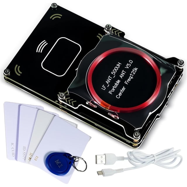 Lector/Escritor de Tarjetas RFID Proxmark3, Copiadora de Tarjetas de Identificación con Memoria IC Proxmark3 Easy V5.0, con Descifrador de Antena Integrado