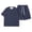 Navy, variant on Boys Casual Outfit Classic Stylish Shorts and Short Sleeves Sets Regular Fit Loose Summer Clothes for Kids Khaki Size 4-5 Years