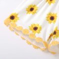 thumbnail image 5 of Odeerbi 2025 Toddler Kids Girl Vest Backless Sunflower Printed Romper Clothes Sunsuit Outfits, 5 of 9