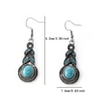 thumbnail image 2 of Bohemian Style Turquoise Dotted Earrings - for Girlfriend Wife or Daughter, 2 of 6