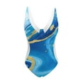 thumbnail image 4 of MKLEKYY Trajes De Baño Dama Women Printi Swimsuits Monokini Bathing Suits V Neck Swimwear Swimsuits, 4 of 4