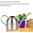 thumbnail image 4 of Long   Stainless Steel Watering Can, Mini Garden Watering Pot with Comfortable Handle for Indoor Plants, 4 of 6