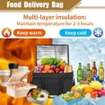 thumbnail image 4 of BYXAS 2-Pack Insulated Food Delivery Bag, XXX-Large Meal Grocery Tote Insulation Bag for Hot and cold Food, Commercial, Large Capacity Reusable Warming Bag, Black + Red, 4 of 9