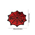 thumbnail image 3 of huayou Halloween Spider Web Bath Rug 23.62x23.62 Inch Red Base Black Spider Octagonal Absorbent Non Slip Mat for Bathroom Tabletop Decor, 3 of 6