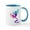 White/Blue Inside, variant on CafePress - Crazy Purple Tree Frog Mug - 11 oz Ceramic Mug - Novelty Coffee Tea Cup