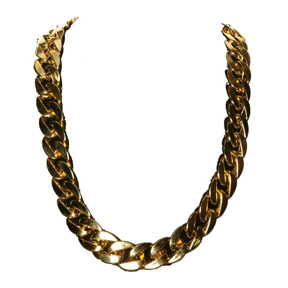 Underwraps Halloween 90’S Gold Chain - 70s 80s 90s Chain, Cosplay Accessories for Men & Women, Halloween Costume Accessories for Dress Up