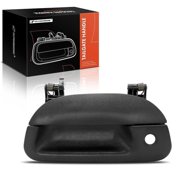 A-Premium - Tailgate Handle w/Key Hole - Compatible with Ford F150 1997-2003, F250 F350 F450 F550 Super Duty 1999-2007, Explorer Sport Trac 2001-2005, Textured Black, Replace# 7L3Z-9943400-AA