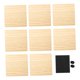 thumbnail image 3 of 8 posavasos de madera sin tratar con almohadillas antideslizantes, discos de madera resistentes al calor para Suqre, 3 of 8