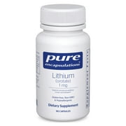 Pure Encapsulations Lithium (Orotate) 1 mg | Support for Calmness and Behavior | 90 Capsules