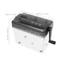 thumbnail image 2 of GOOHOCHY  Hand-cranked Paper Shredder Convenient Shredders for Home Use Office Black, 2 of 8