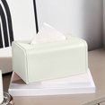 thumbnail image 6 of CQCYD under $5 Tissue Box Cover, Rectangular Leather Facial Paper Holder Dispenser, Prefert for Storage on Bathroom Vanity, Kitchen, Night Stand, Countertops Office and Car, 6 of 6