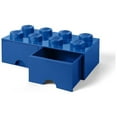 thumbnail image 6 of LEGO Storage Brick 8 (2 Drawers) - Bright Blue, 6 of 6
