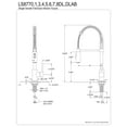 thumbnail image 5 of Gourmetier LS8776DL Concord Single-Handle Deck-Mount Pre-Rinse Kitchen Faucet, Naples Bronze, 5 of 8