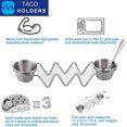 thumbnail image 2 of Support 2 Pack Support en Acier Inoxydable Plateau en Forme de Vague Tient 3 Dur Ou Doux, 2 of 5