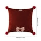 thumbnail image 3 of Almohada de encaje Red Bow, cojín redondo, cojín decorativo, cojín suave, cojín de fieltro, cojín plegable, cojín para sofá, cojín para salón, cojín para dormitorio, cojín para oficina, cojín, 3 of 7