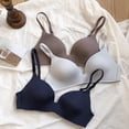 thumbnail image 2 of Sujetador Sexy de seda de hielo sin costuras para mujer, de realce Bralette, lencería fina de estilo Smiple, Copa AB, ropa interior femenina con escote en V profundo, 2 of 4