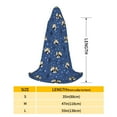 thumbnail image 2 of Honeii Raccoon blue point Print Poncho Cape, Cloak Coat, Snuggly Hooded Wearable Blanket, Hooded Cape For Teenagers,Halloween Costumes-Small, 2 of 7