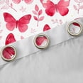 thumbnail image 4 of Feelyou Red Butterlfy Blackout Curtains Set of 2 (52x84 Each), Fairy Elf Window Curtains, 4 of 6
