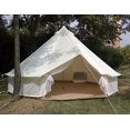 thumbnail image 3 of Outdoor Luxury Waterproof 5M/16.4 Oxford Bell Tent with Stove Hole Dome Yurt Glamping Tent For 3-10 Persons Camping, 3 of 6
