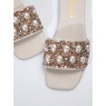 thumbnail image 3 of Women's Flat Sandals With Rhinestone, Summer Fashionable Slip-Ons, Elegant And Comfortable Open Toe Mules, Great For Traveling, Black, 3 of 4