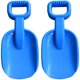 thumbnail image 2 of Palas de playa, 2 piezas de juguetes de pala de playa de colores aleatorios con mango de plástico, palas de playa de primera línea, 2 of 9