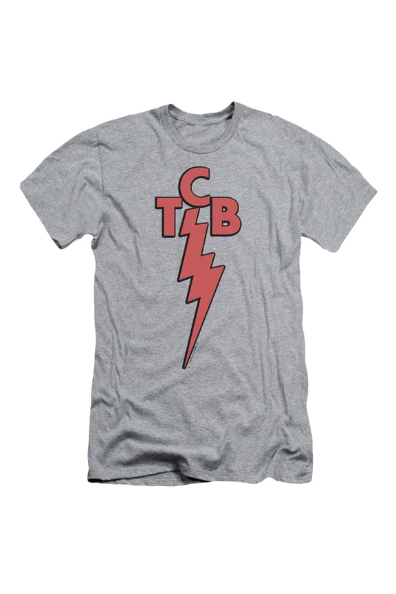 Elvis Presley TCB Adult 30/1 T-Shirt Athletic Heather