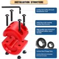 thumbnail image 3 of LAICAIW Winch Cable Hook Stopper, Silicone Rubber Stopper Protects Synthetic Winch Rope, Towing Hook, Cable Line for ATV UTV, Red, 3 of 6