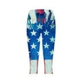 thumbnail image 6 of QATAINLAV 4th of July Outfits for Women Capri Leggings Summer Tummy Control Cropped Yoga Pants Trendy Star Stripe Print Bottom Tight American Flag Legging Multicolor XXL, 6 of 8