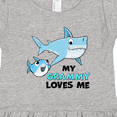thumbnail image 4 of Inktastic My Grammy Loves Me with Cute Sharks Girls Toddler Dress, 4 of 5