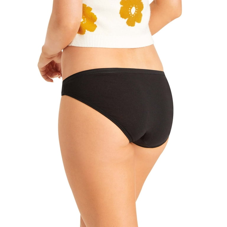 Hanes Women's Cotton Bikini Underwear, 6-Pack