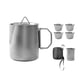 thumbnail image 4 of Taza de acero inoxidable para acampar, taza de café con tapa y 4 tazas de té, utensilios de cocina para barbacoa, de agua, kit de camping, picnic,, 4 of 8