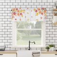 thumbnail image 4 of Thanksgiving Valance, Maple Leaves Valances for Windows, Kitchen Valances for Window, Fall Kitchen Curtains 54x18, Short Curtains Rod Pocket Bathroom Curtains Window, Kitchen Window Curtains, 4 of 5