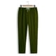thumbnail image 1 of Pantalones largos para hombre, color liso, informales, a la moda, con cintura elástica, holgados, de pierna ancha, rectos, de poliéster, 1 of 6