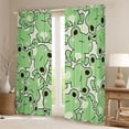 thumbnail image 2 of Homewish Kawaii Frogs Black Out Curtains For Preppy Children,Cartoon Animal Curtains Pack of 2 (42x63 Each),Green Pink Bedroom Curtains,Microfiber Bedroom Decor, 2 of 6