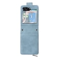 thumbnail image 2 of for Samsung Galaxy Z Flip 5 Multifunctional Case Wallet with Card Slots, Premium Soft PU Leather Zipper Folio Flip with Crossbody Strap Zipper Phone Cover for Samsung Galaxy Z Flip 5, Blue, 2 of 13