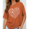 thumbnail image 2 of Thrilos Shirts for Women Oversize Short Sleeve Graphic T Shirts Thanksgiving Gift Tops, 2 of 8