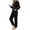 11-Black, variant on Zip Up Hooded Jumpsuit for Woman Long Sleeve One Piece Loungewear Casual Elastic Cuffs Jogger Onesies with Pocket Army Green XL